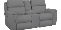 Havertys Aaron Loveseat with Console Discount
