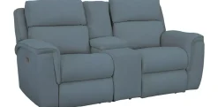 Havertys Aaron Loveseat with Console Discount