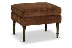 Havertys Adelaide Wooden Accent Ottoman Clearance