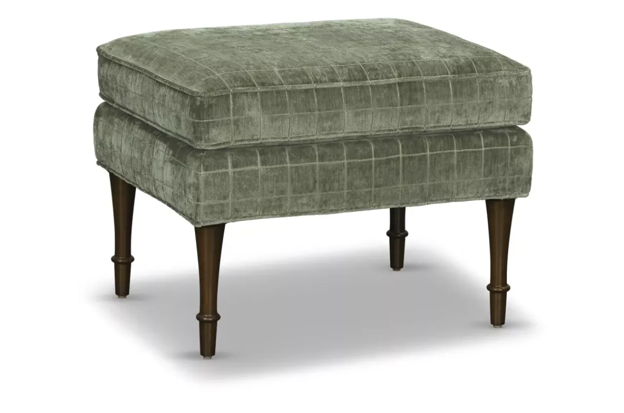 Havertys Adelaide Wooden Accent Ottoman Clearance