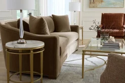 Havertys Amani Chairside Table Gold