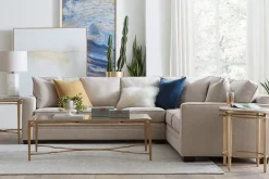 Havertys Amani Chairside Table Gold