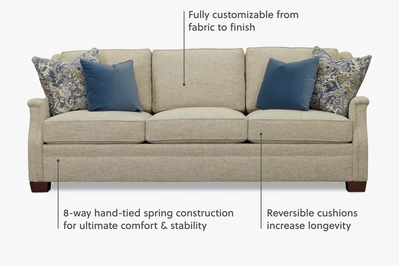Havertys Amelia Sofa Brennan Fawn Discount