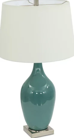 Havertys Aquamarine Table Lamp Discount