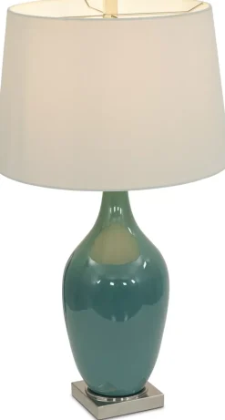 Havertys Aquamarine Table Lamp Discount