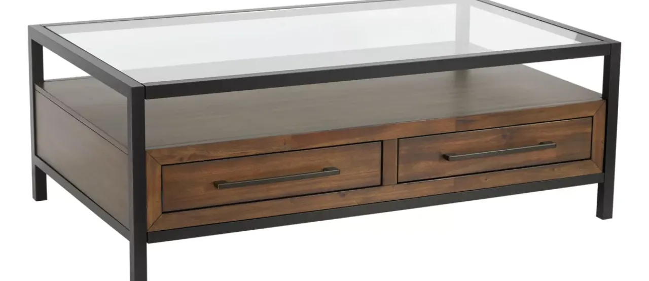 Havertys Archer Drawer Coffee Table Macchiato Clearance