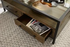 Havertys Archer Drawer Coffee Table Macchiato Clearance