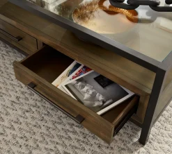 Havertys Archer Drawer Coffee Table Macchiato Clearance