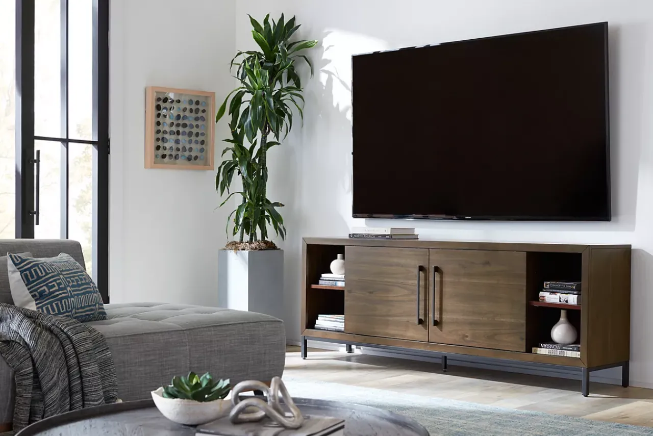 Havertys Archer Entertainment Console Macchiato Discount