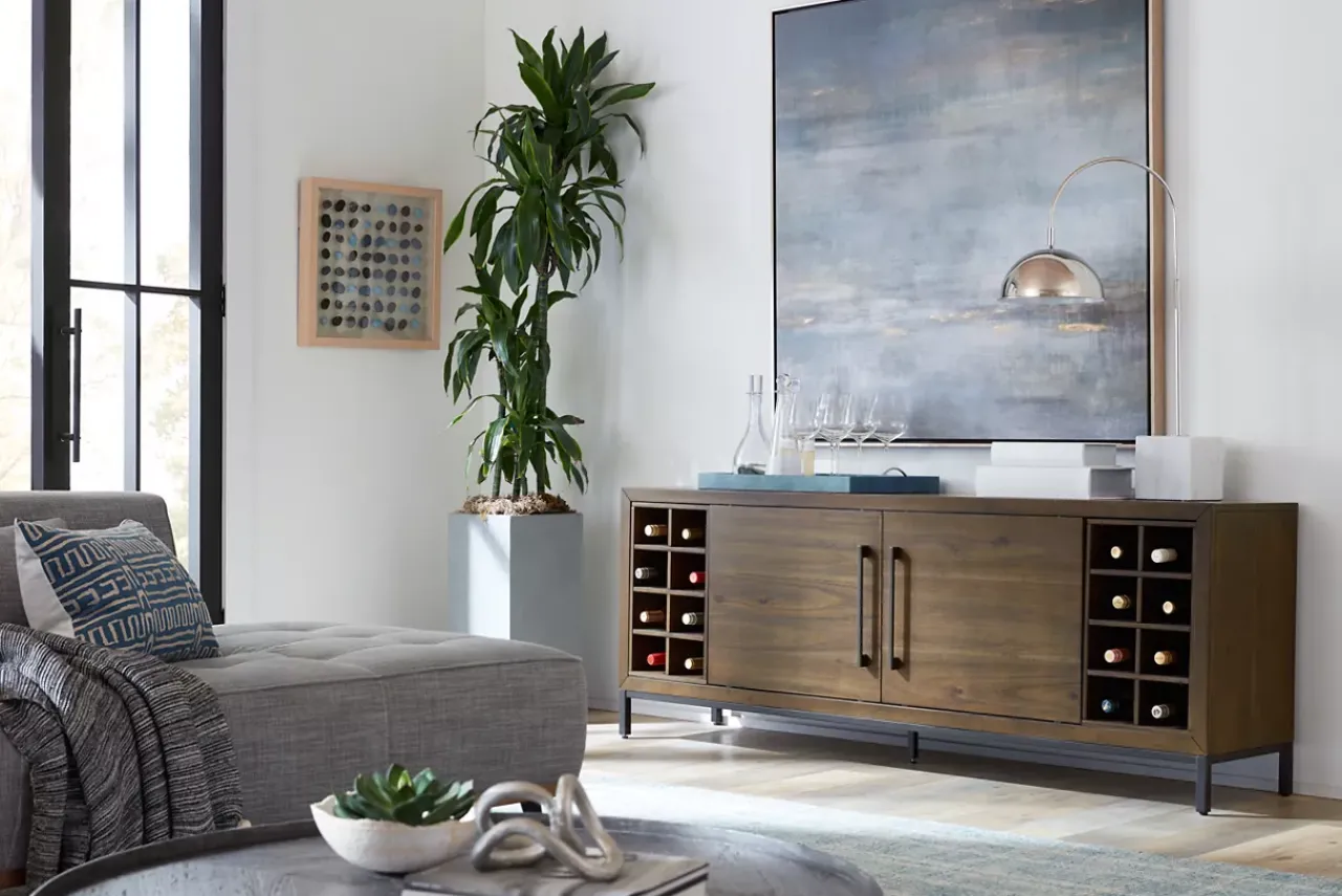 Havertys Archer Entertainment Console Macchiato Discount