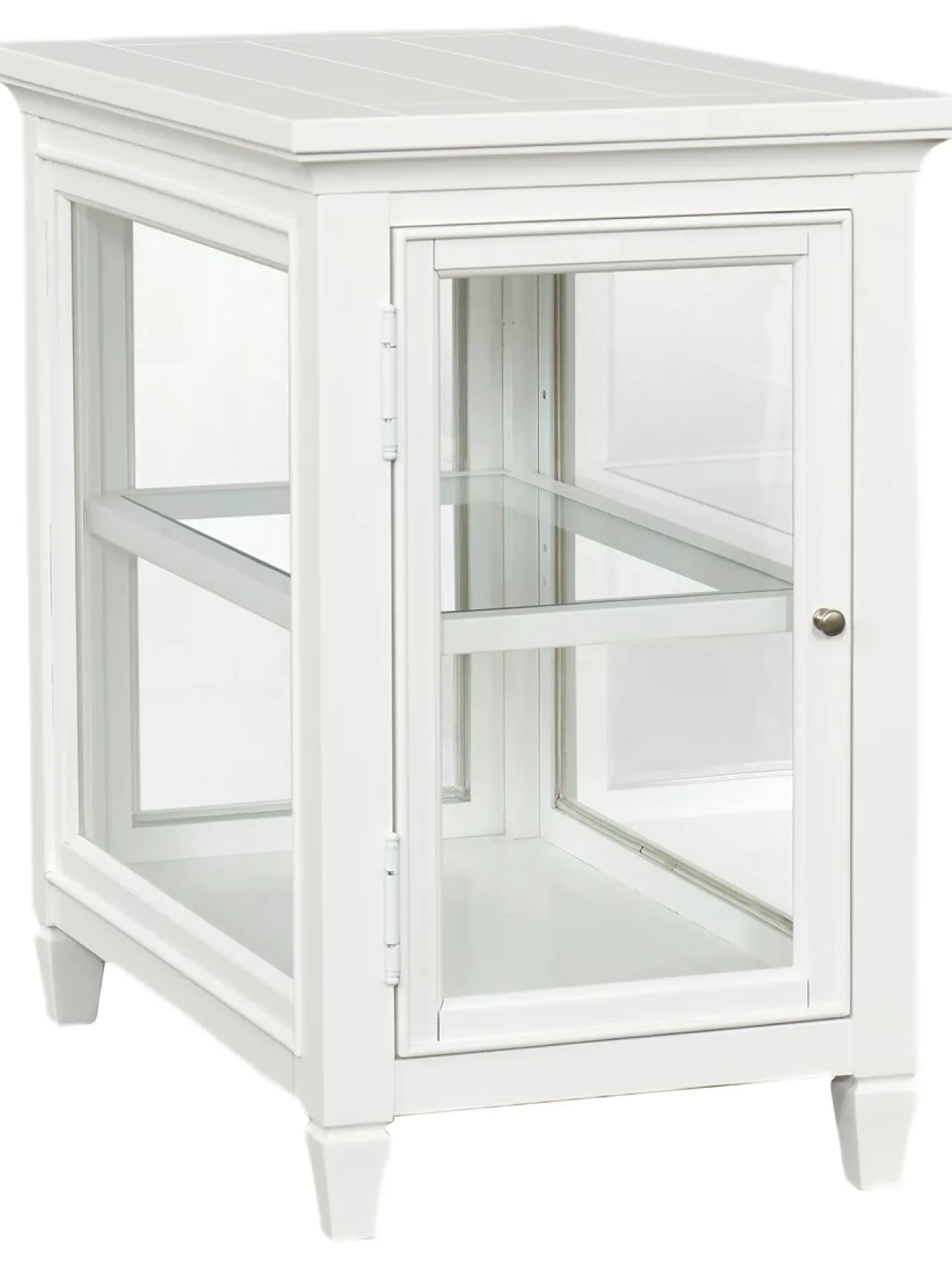 Havertys Arlington Chairside Table White Discount