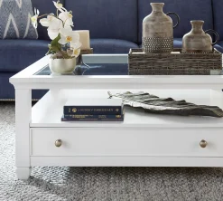 Havertys Arlington Coffee Table White