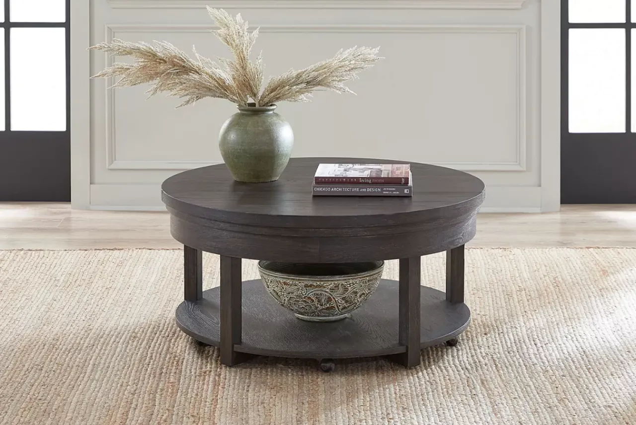 Havertys Armstrong Lift Top Coffee Table Brown Best
