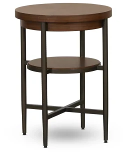 Havertys Ashford Park Accent Table Classic Walnut Outlet