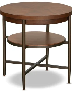 Havertys Ashford Park End Table Classic Walnut Hot