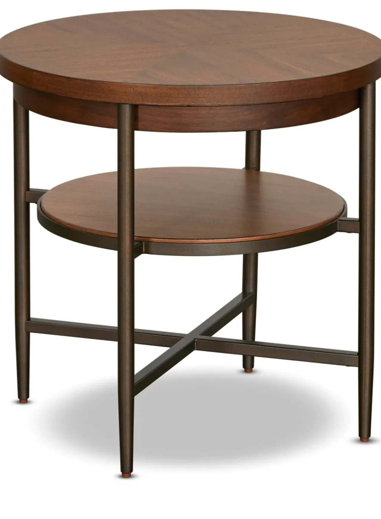 Havertys Ashford Park End Table Classic Walnut Hot