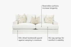Havertys Audrey Sofa Zuri Natural