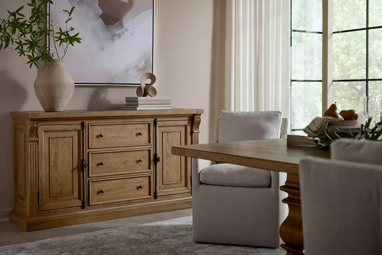 Havertys Avondale II Buffet Vintage Oak Sale