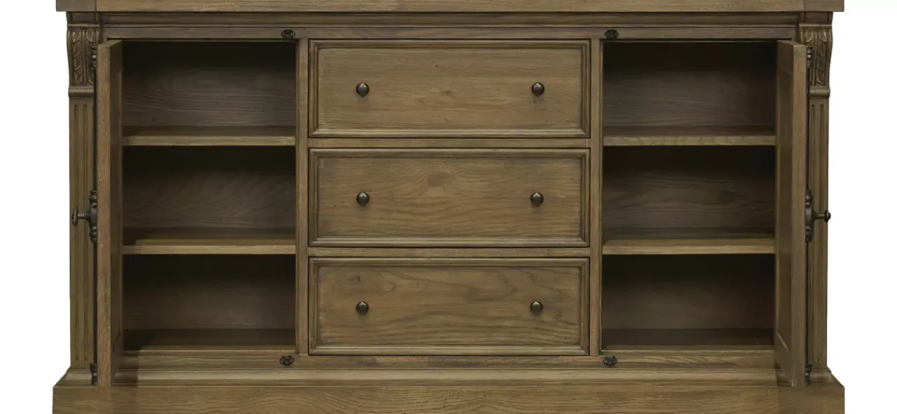 Havertys Avondale II Buffet Vintage Oak Sale