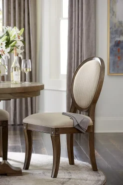 Havertys Avondale II Oval Back Dining Chair Vintage Oak Best