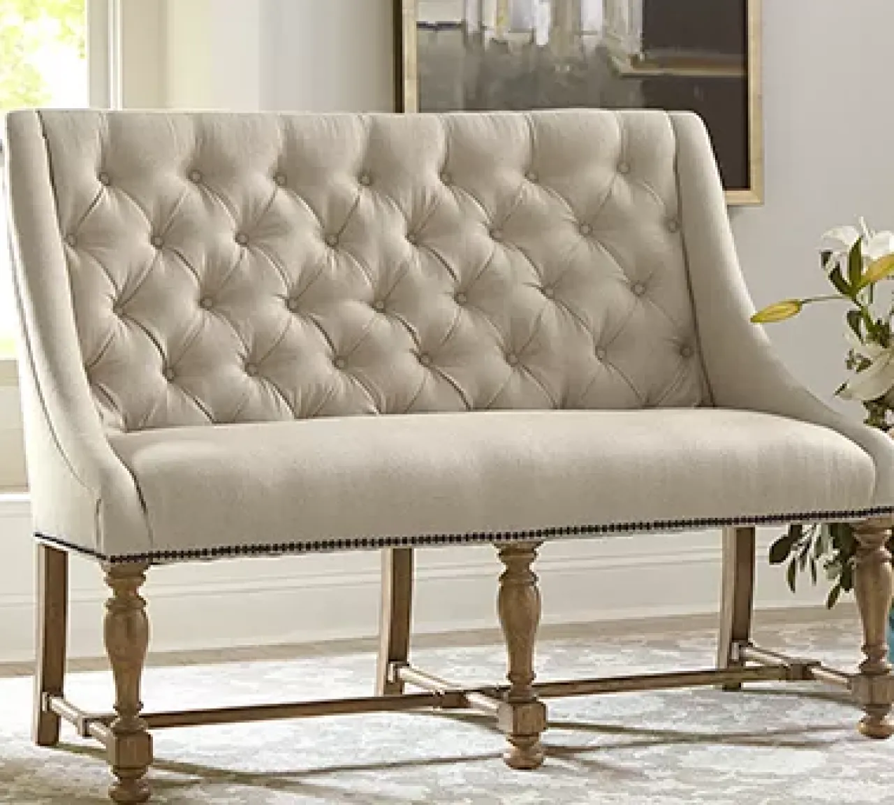 Havertys Avondale II Settee Vintage Oak Sale