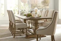 Havertys Avondale II Tufted Dining Chair Vintage Oak Sale
