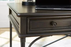 Havertys Barnes Writing Desk Brown Discount