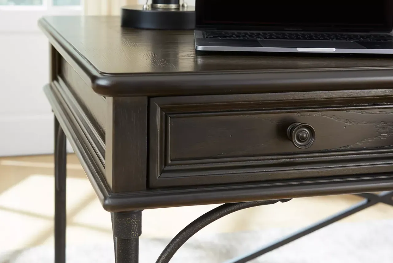 Havertys Barnes Writing Desk Brown Discount