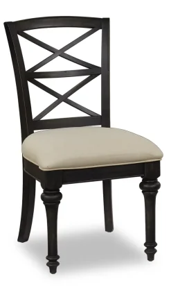 Havertys Barrington Dining Chair Matte Black New