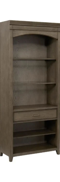 Havertys Baylor Bookcase Grey Washed New