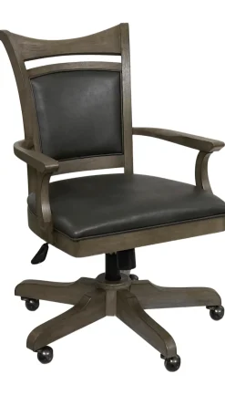Havertys Baylor Desk Chair Grey Washed Online