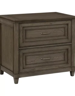 Havertys Baylor File Cabinet Grey Washed Discount
