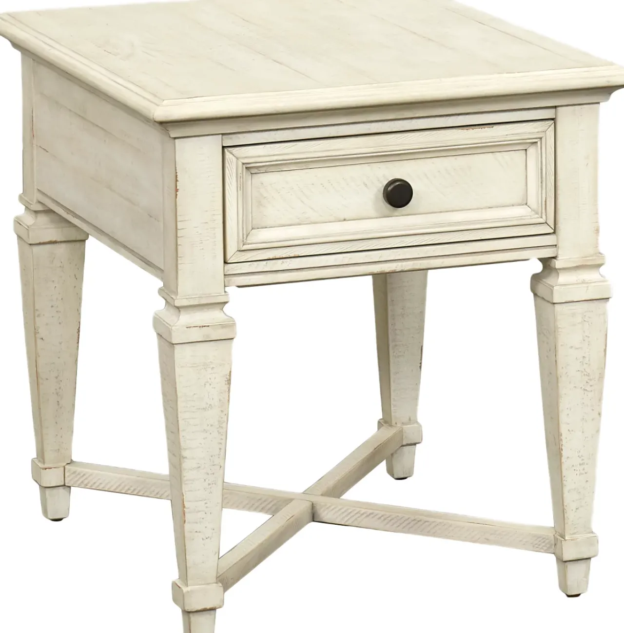 Havertys Beckley End Table Alabaster Online