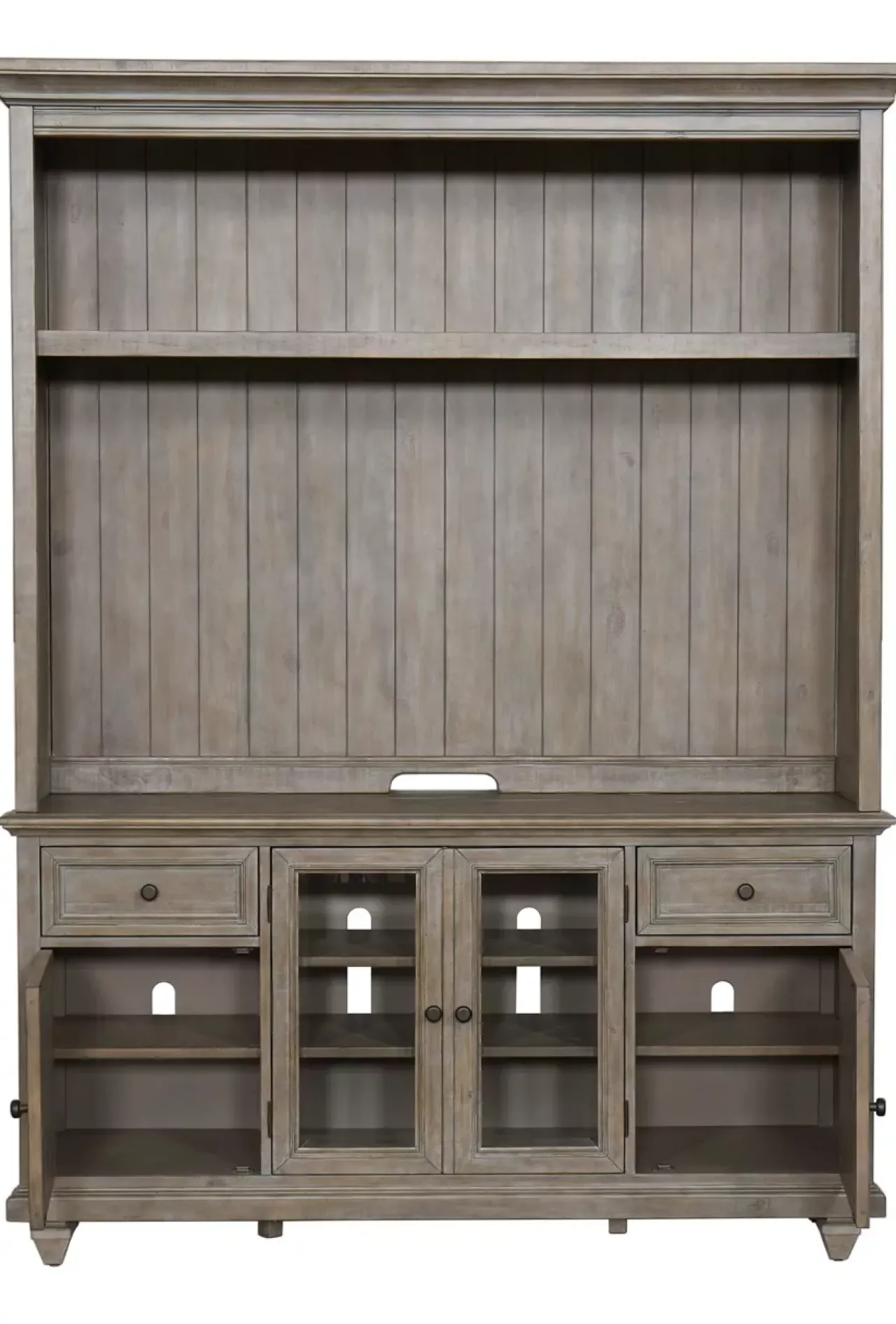 Havertys Beckley Entertainment Center Dovetail Grey Outlet