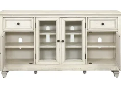 Havertys Beckley Entertainment Console Alabaster Outlet
