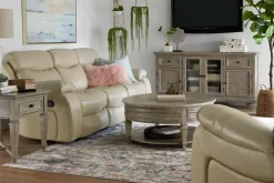 Havertys Beckley Entertainment Console Dovetail Grey
