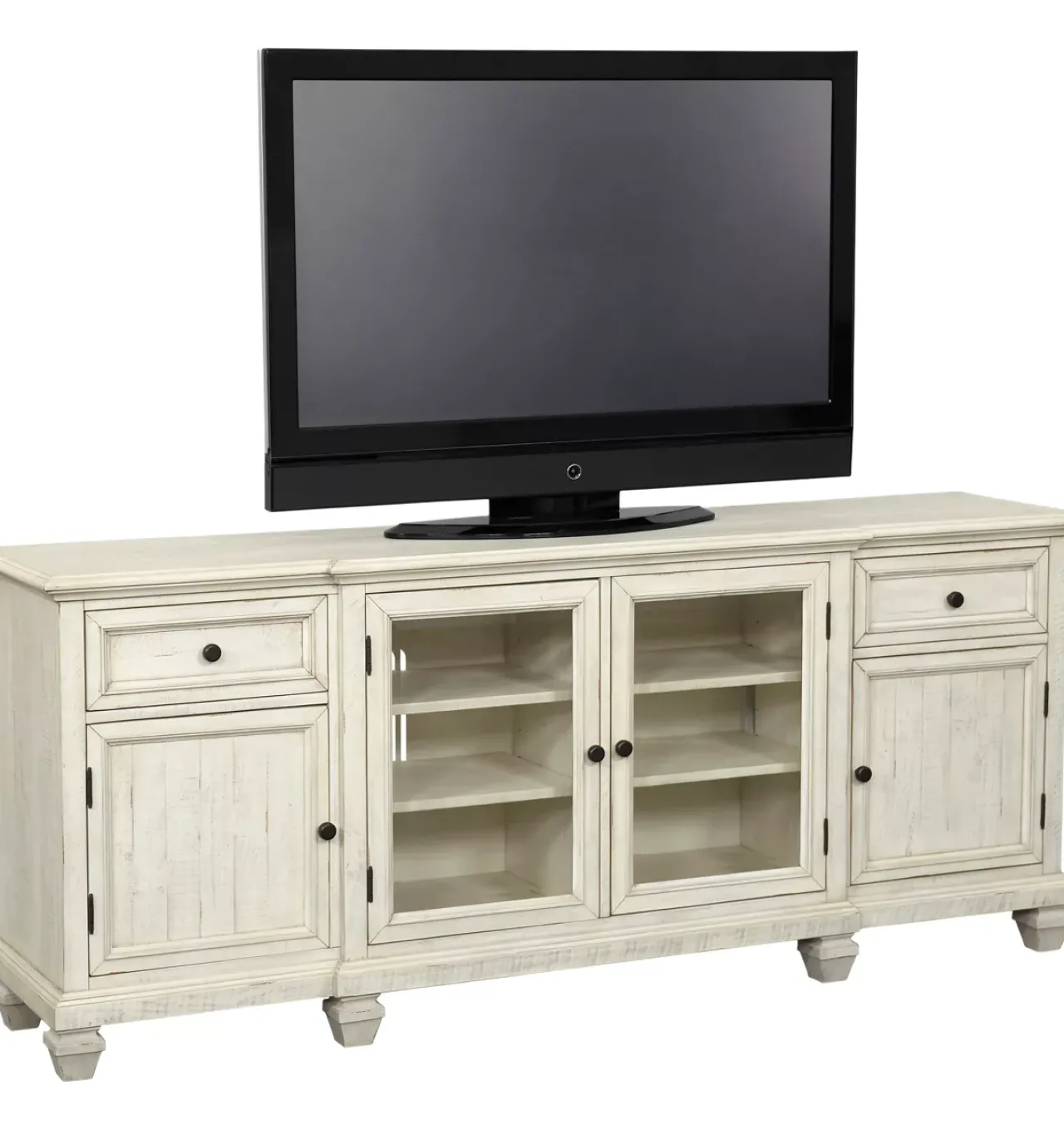 Havertys Beckley 84 in Entertainment Console Alabaster Online