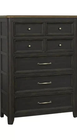 Havertys Blackburn Chest Black and Brown Best
