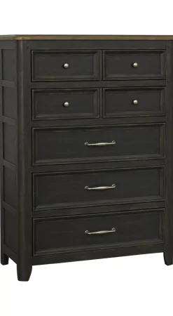 Havertys Blackburn Chest Black and Brown Best
