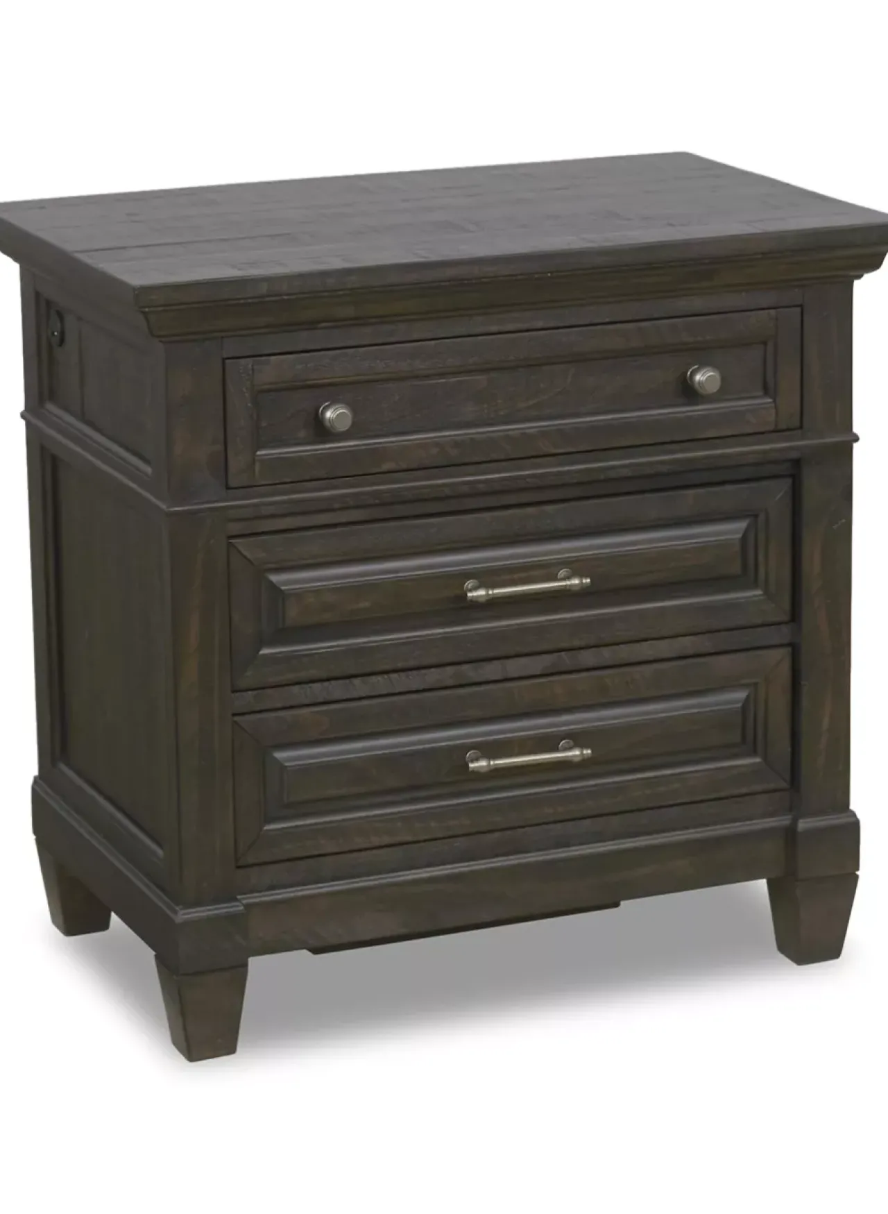Havertys Blue Ridge Drawer Nightstand Weathered Charcoal Discount