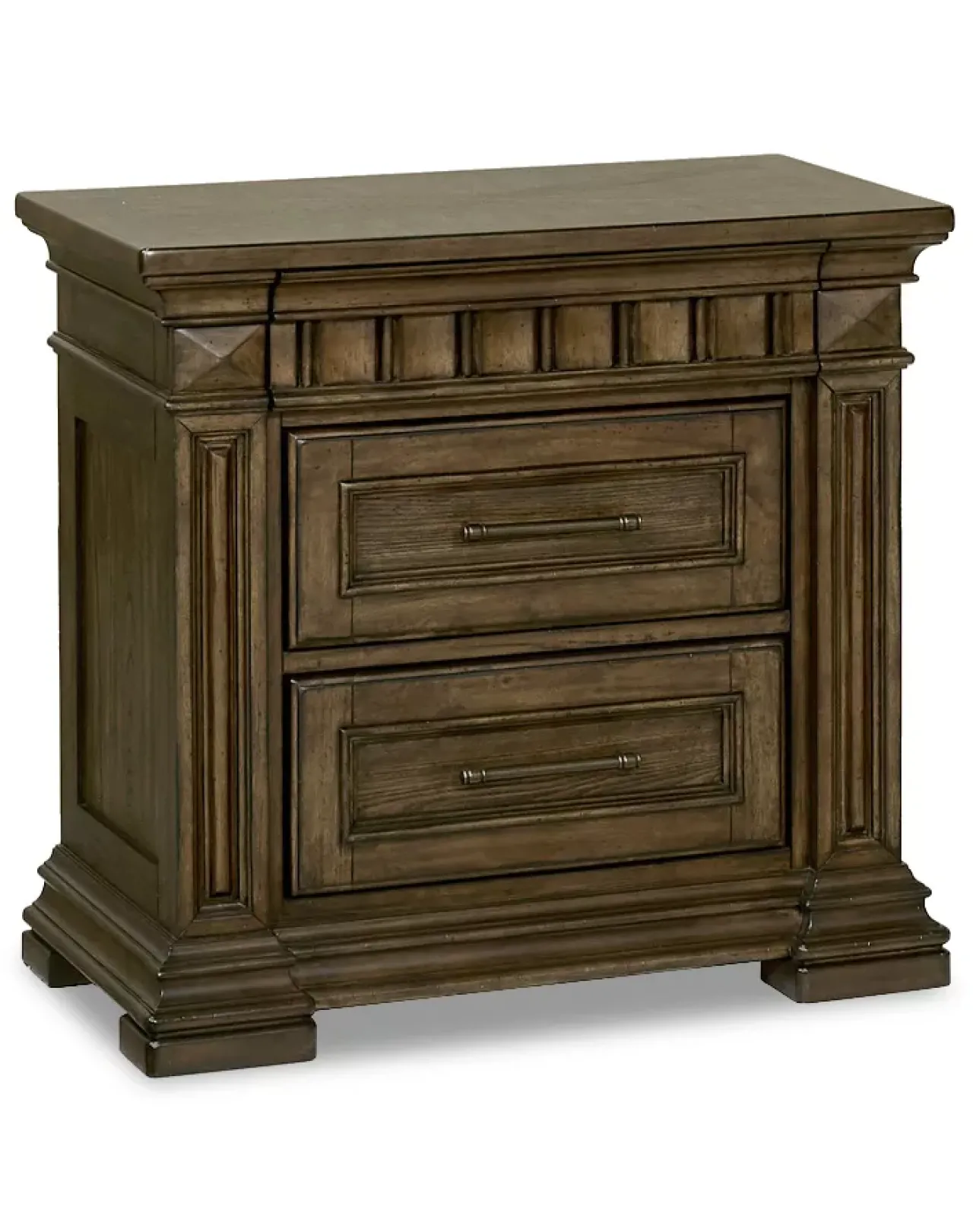 Havertys Breckenridge Nightstand Dark Brown Sale