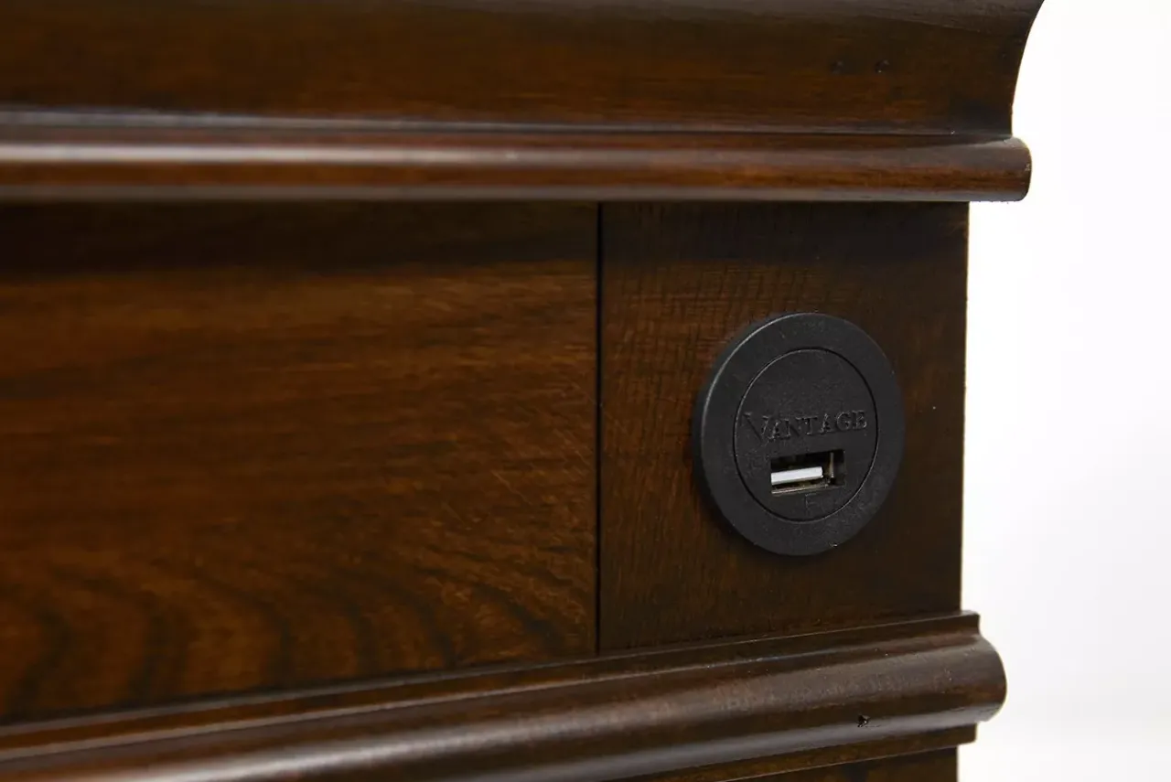 Havertys Breckenridge Nightstand Dark Brown Sale