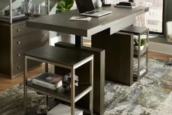 Havertys Bretton Shelf Unit Dark Grey Online
