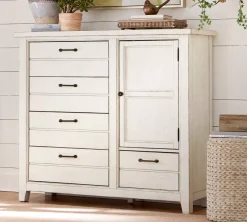 Havertys Briar Lake Door Chest Antique White Online