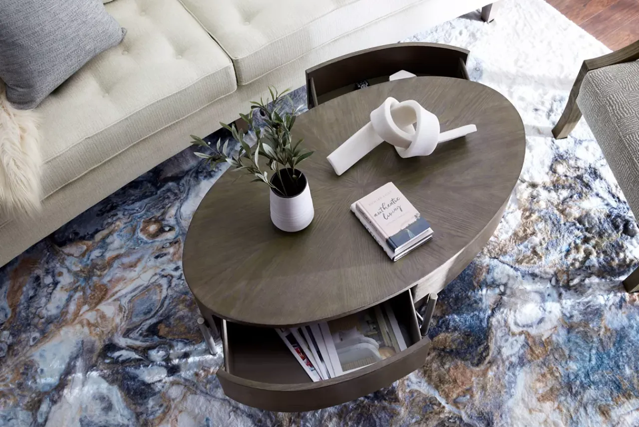 Havertys Brixton Coffee Table Moroccan Clay Clearance