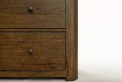 Havertys Callahan Drawer Nightstand Whiskey Oak Clearance
