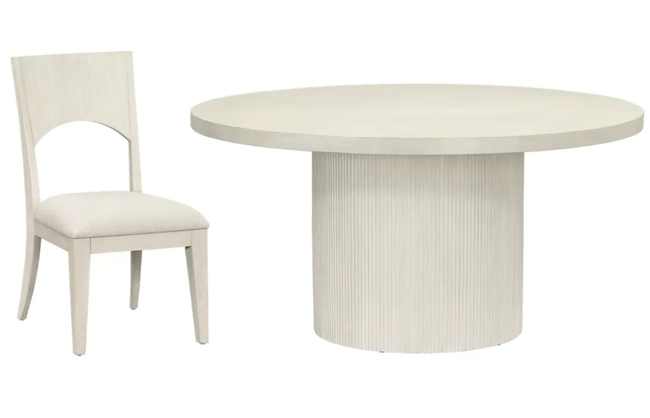 Havertys Cascade Round Dining Table New