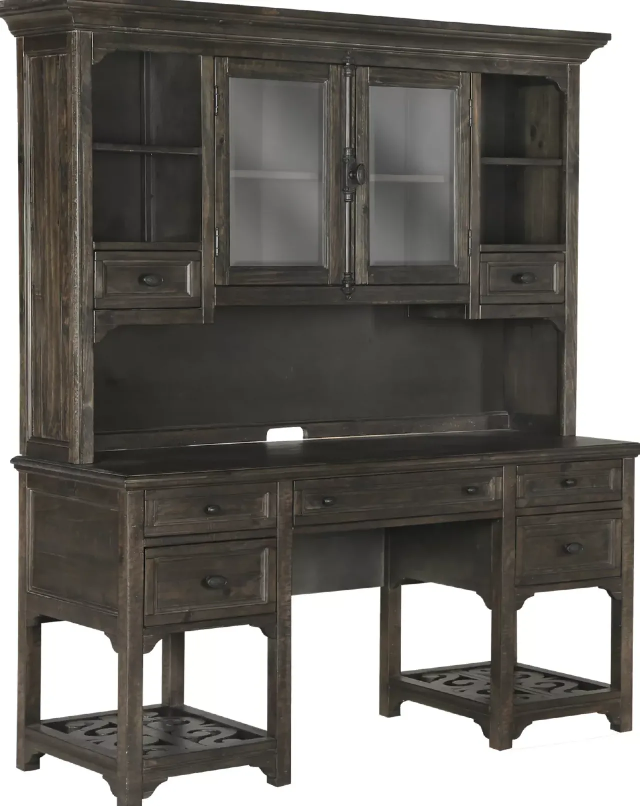 Havertys Cecilia Desk with Hutch Peppercorn Discount