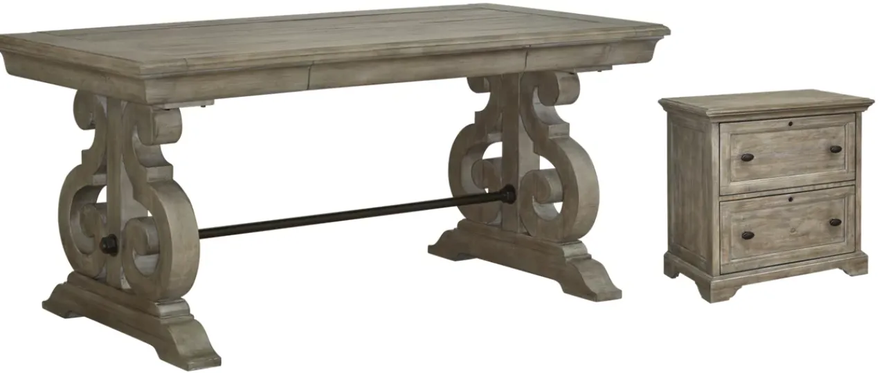 Havertys Cecilia Writing Desk Dovetail Grey New