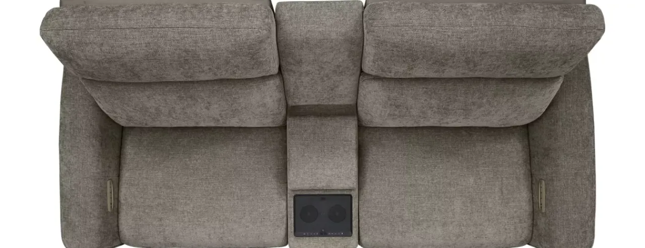 Havertys Century Power Loveseat with Audio Console